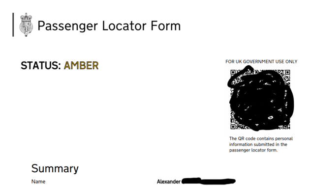 Screenshot of QR Code /images/passenger-locator-form.png